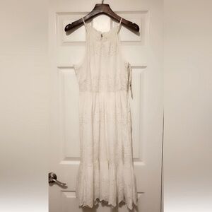 Anthropologie Maeve tiered eyelet midi dress ☀️